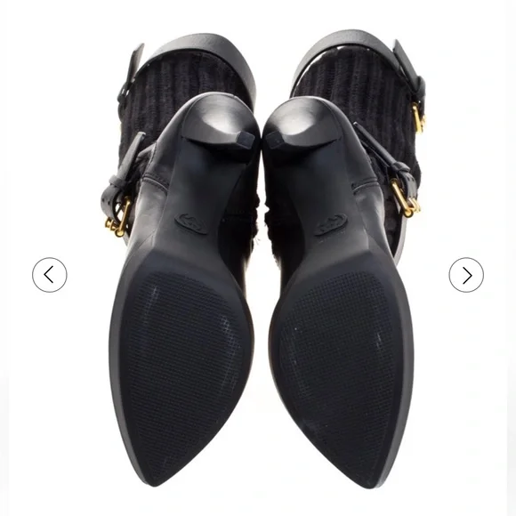 Gucci
Gucci Black Leather and Knitted Wool Lifford 37 - Picture 6 of 8